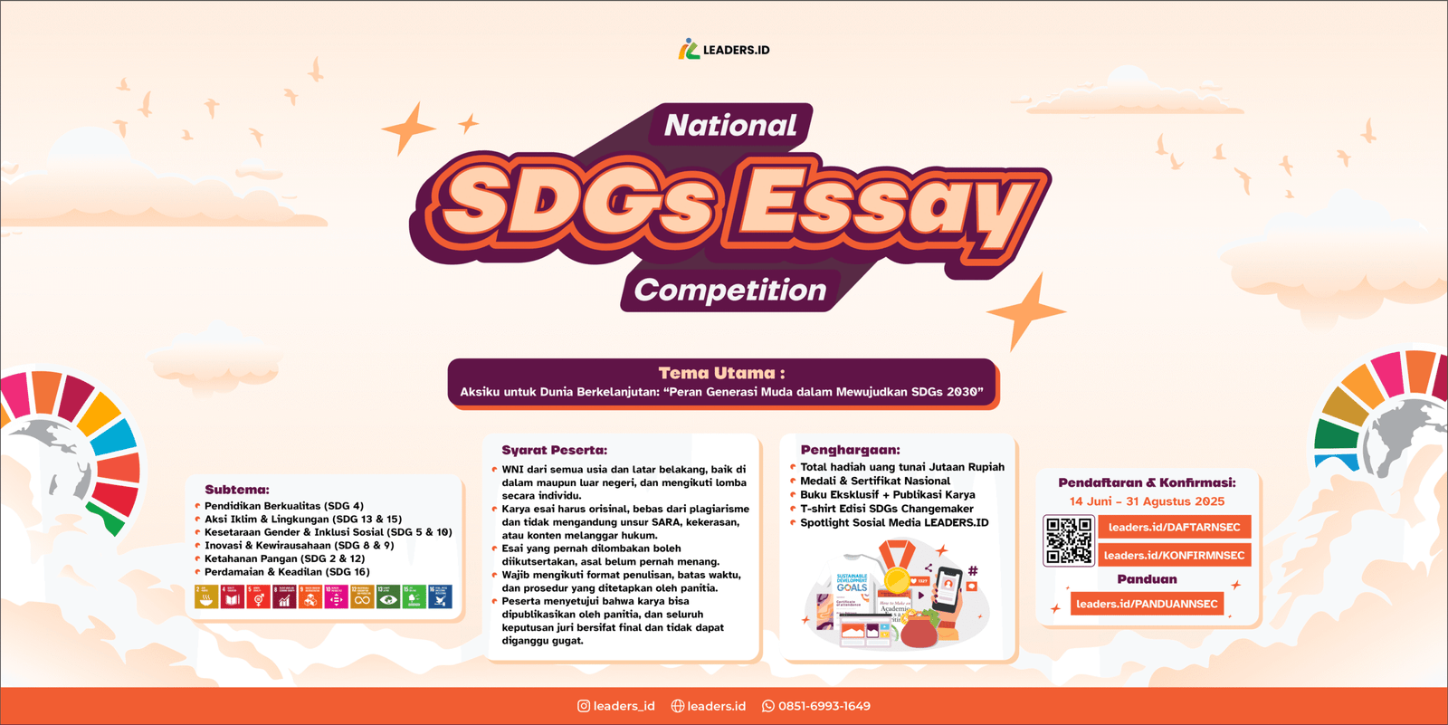 Poster National SDGs Essay Competition 2025