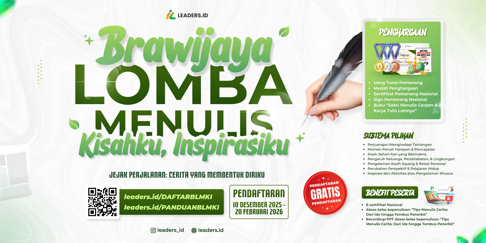 Brawijaya Lomba Menulis Kisahku,Inspirasiku